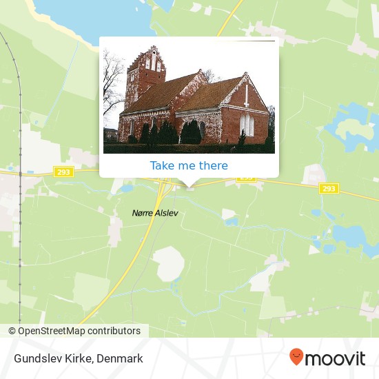 Gundslev Kirke map