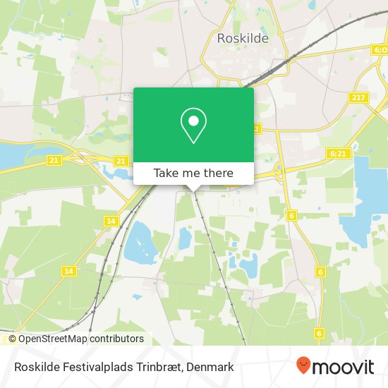 Roskilde Festivalplads Trinbræt map