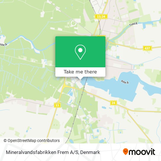 Mineralvandsfabrikken Frem A/S map