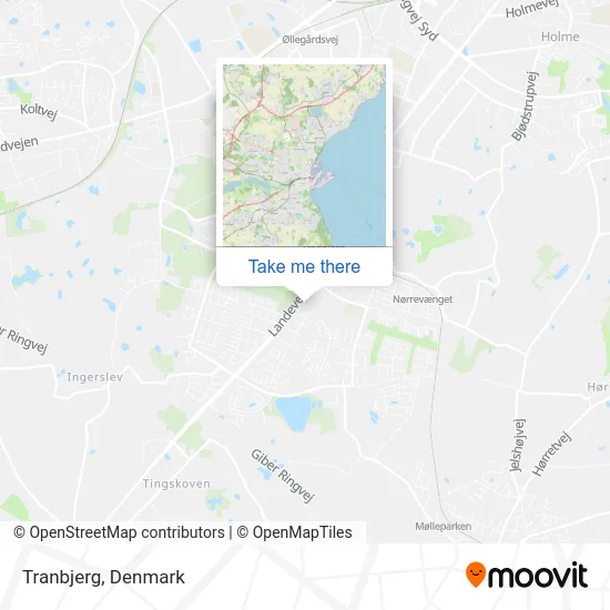 Tranbjerg map