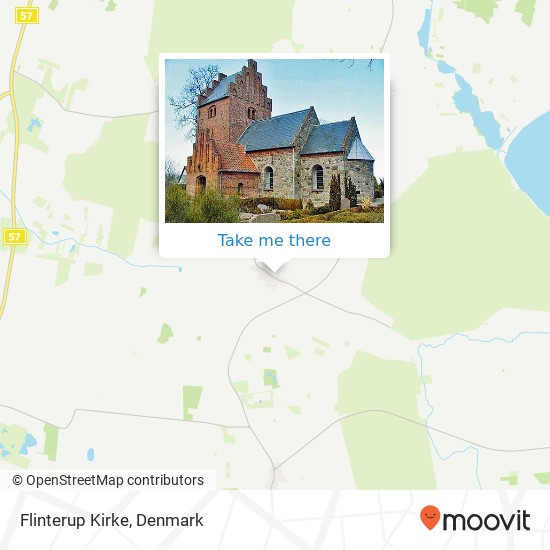 Flinterup Kirke map