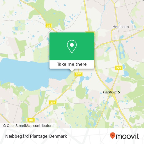 Næbbegård Plantage map