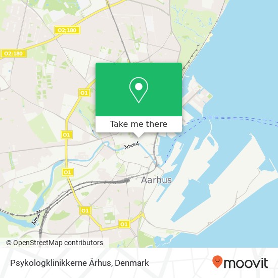 Psykologklinikkerne Århus map