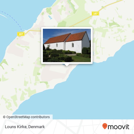 Louns Kirke map