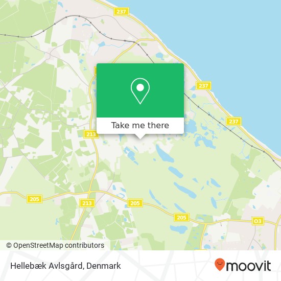 Hellebæk Avlsgård map