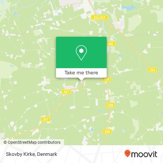 Skovby Kirke map