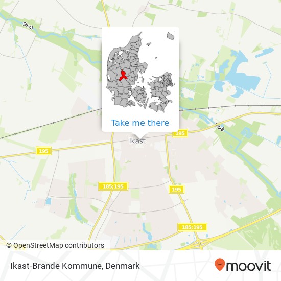 Ikast-Brande Kommune map