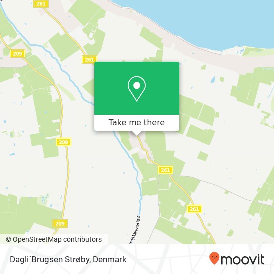 Dagli´Brugsen Strøby map