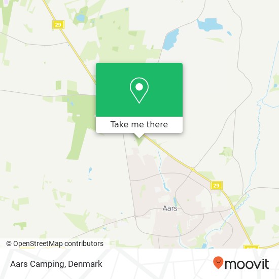 Aars Camping map