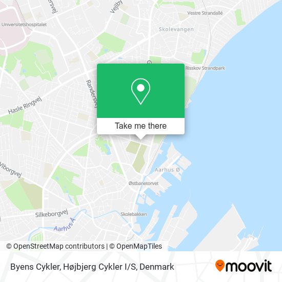 Byens Cykler, Højbjerg Cykler I / S map