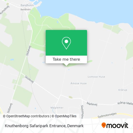 Knuthenborg Safaripark Entrance map