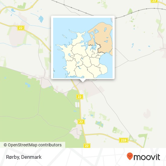 Rørby map