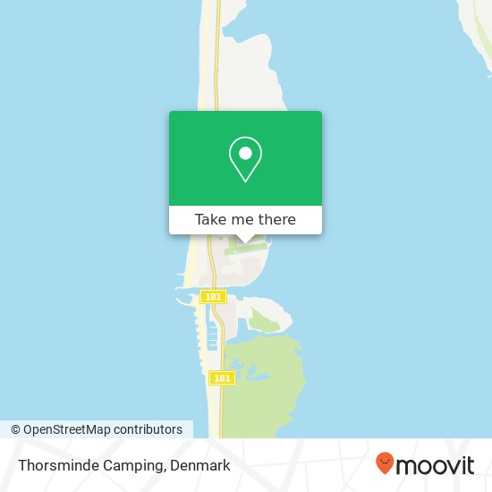 Thorsminde Camping map