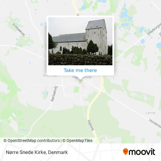 Nørre Snede Kirke map