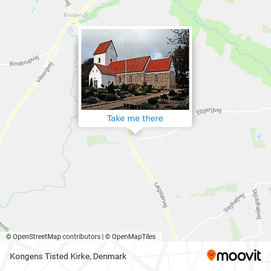 Kongens Tisted Kirke map
