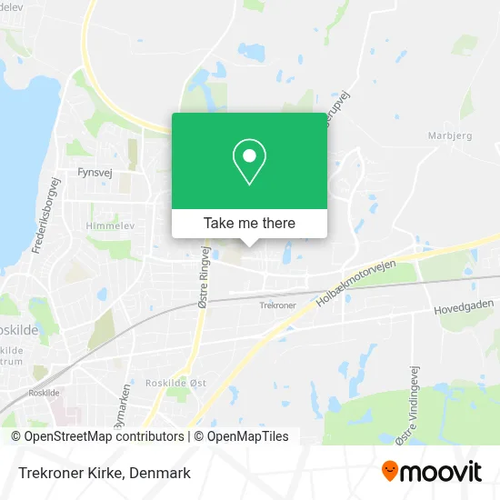 Trekroner Kirke map