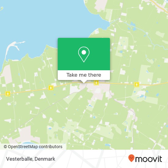 Vesterballe map