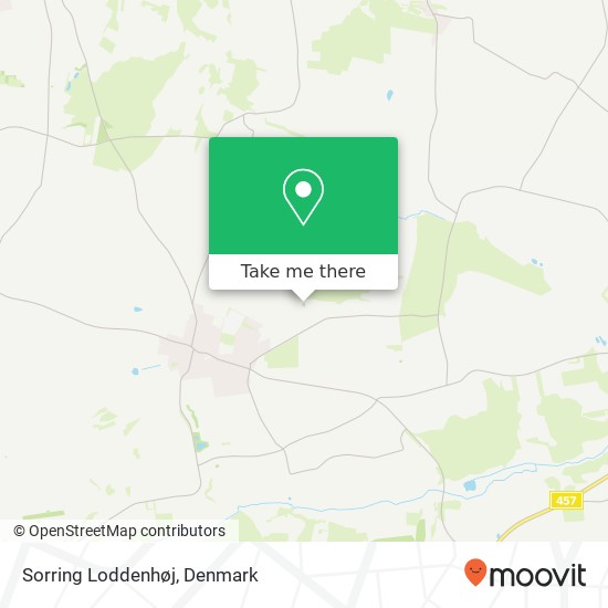 Sorring Loddenhøj map