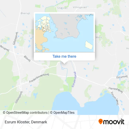 Esrum Kloster map
