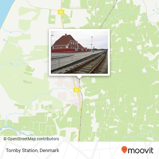 Tornby Station map