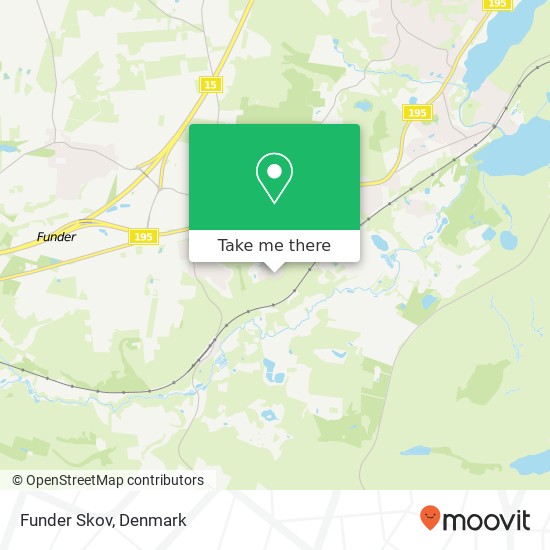 Funder Skov map