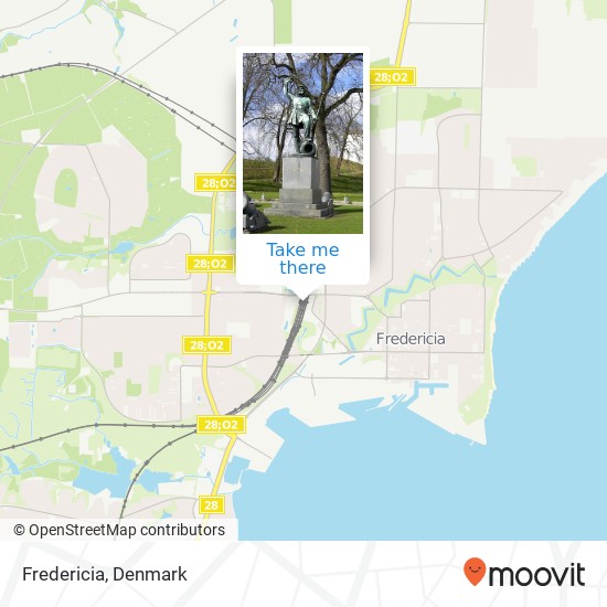 Fredericia map