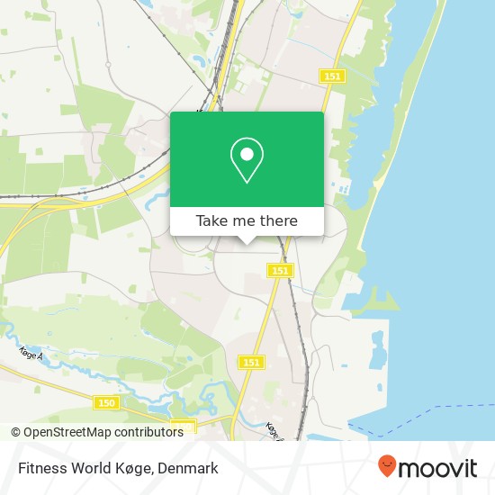 Fitness World Køge map
