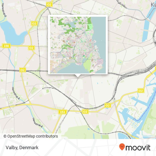 Valby map