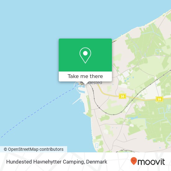 Hundested Havnehytter Camping map