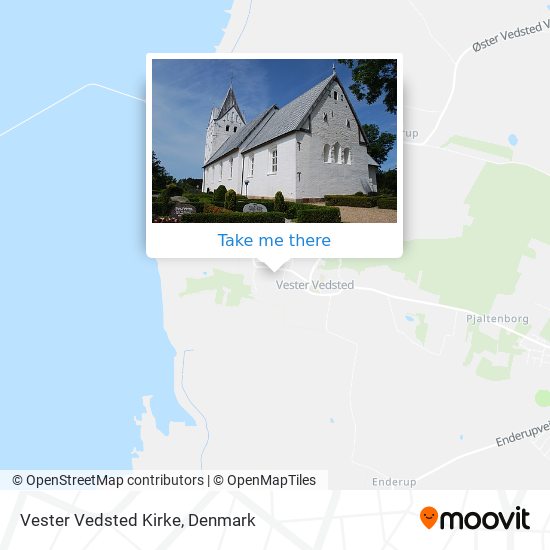 Vester Vedsted Kirke map