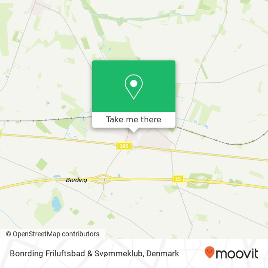 Bonrding Friluftsbad & Svømmeklub map