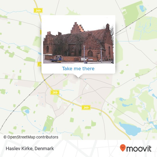 Haslev Kirke map