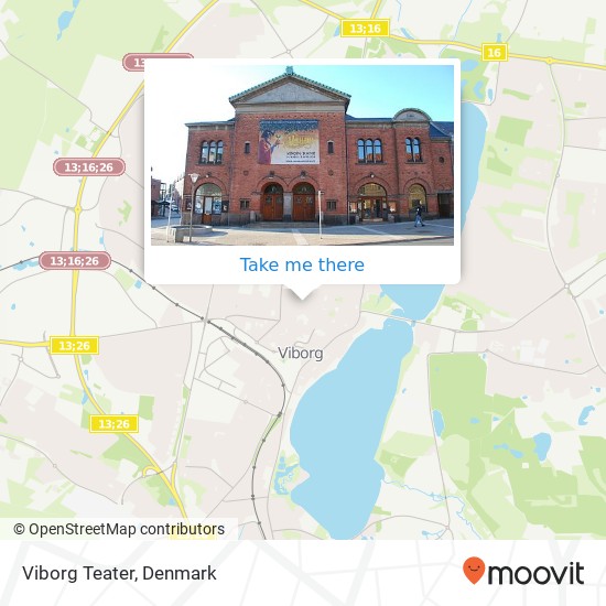 Viborg Teater map