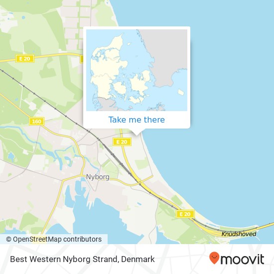 Best Western Nyborg Strand map