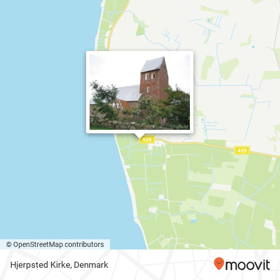 Hjerpsted Kirke map