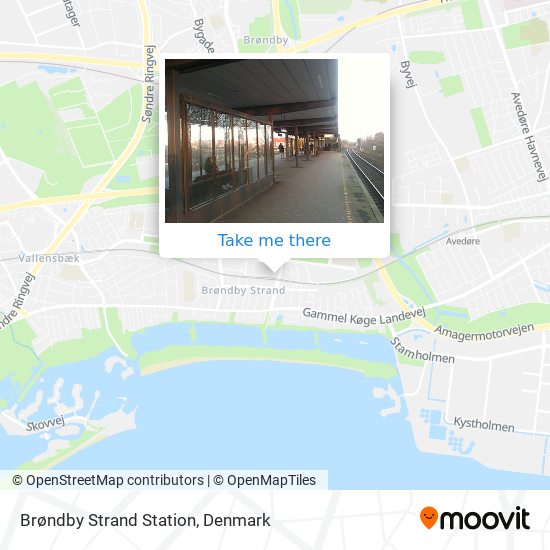 Brøndby Strand Station map