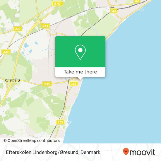 Efterskolen Lindenborg/Øresund map