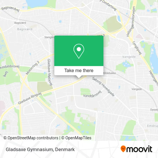 Gladsaxe Gymnasium map
