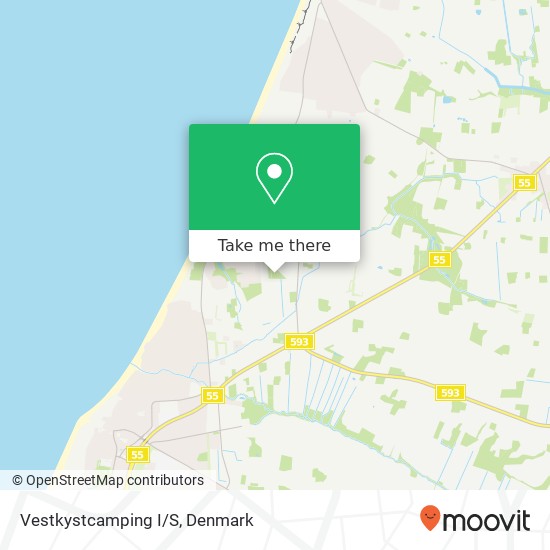 Vestkystcamping I/S map