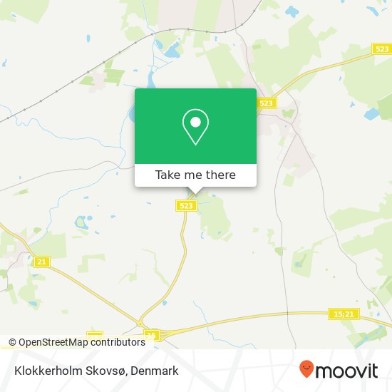 Klokkerholm Skovsø map