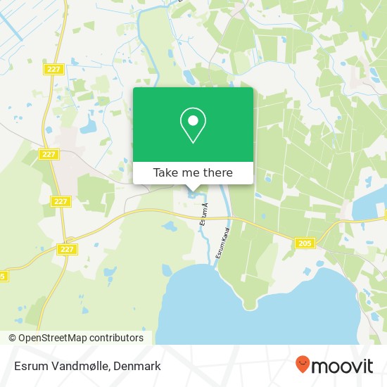 Esrum Vandmølle map