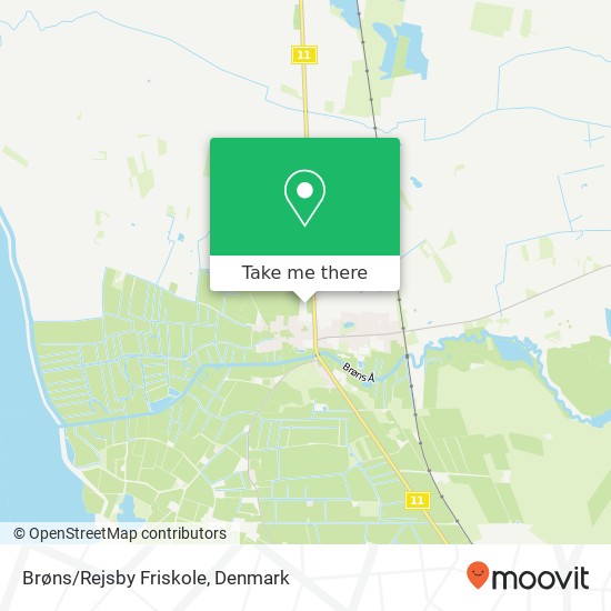 Brøns/Rejsby Friskole map