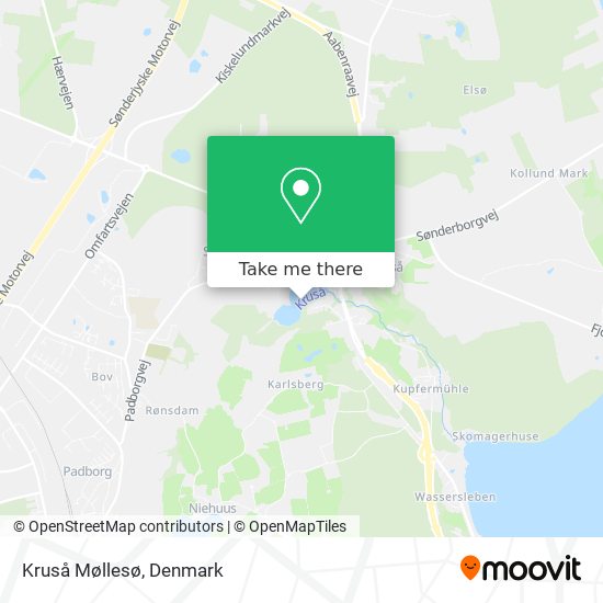 Kruså Møllesø map
