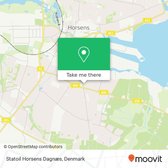 Statoil Horsens Dagnæs map