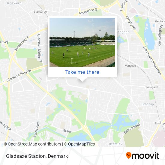 Gladsaxe Stadion map