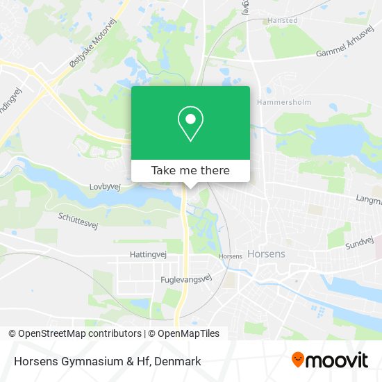 Horsens Gymnasium & Hf map