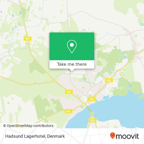 Hadsund Lagerhotel map