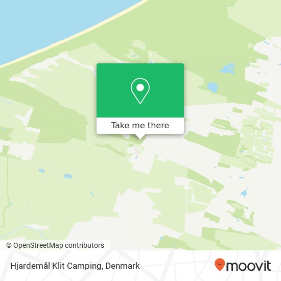 Hjardemål Klit Camping map