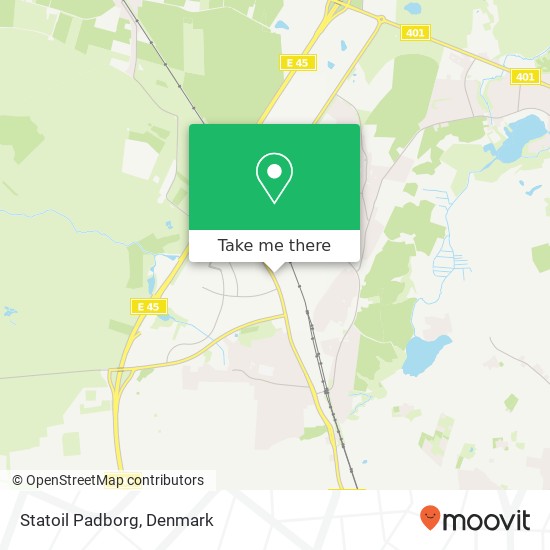 Statoil Padborg map