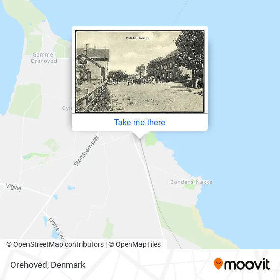 Orehoved map